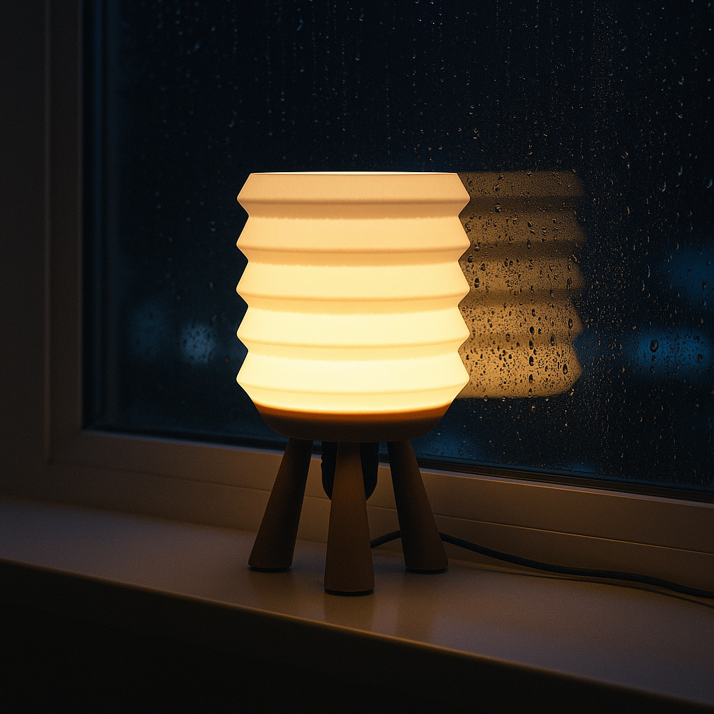 Perspective view of Strata Lamp